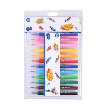 مجموعة قلم تحديد طرف الفرشاة