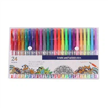 طقم أقلام جل 24 لون